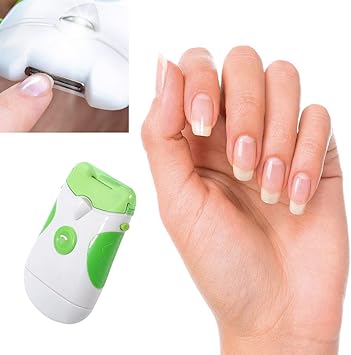 Qumox Lime à Ongles électrique Roto Clipper Tondeuse Sans Fil Pédicure à Piles