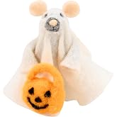 Primitives by Kathy Collectible Critter - Ghost Mouse, Coordinate with Our Other Collectible Critters/Figurines for a Delightful/Seasonal Display
