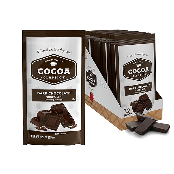 COCOA CLASSICS DARK CHOCOLATE COCOA MIX, SWEET, SMOOTH,...
