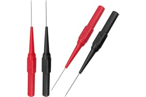 OIIKI 4Pcs 0.7mm Test Probe Pins, Non-Destructive Insulation Wire Piercing Needle, Stainless Steel Back Probe Pins, Super Tip