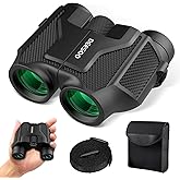 20x25 Compact Binoculars for Adults Kids - Deesoo HD Binoculars for Adults Long Range with Clear Low Light - Small Large View