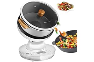 8L Commercial Food Processor, 2000W Automatic Cooking Machine - Auto Stir Fry Wok Fried Rice Cooking Machine with Smart Touch