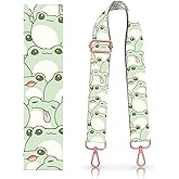 DANHRO Wide Purse Strap Replacement Crossbody Handbag Shoulder Strap Adjustable Bag Straps Replacement (Cute Frogs)