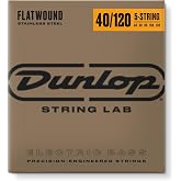 Jim Dunlop Stainless Steel Flatwound Bass Strings 40-120 | 5-String