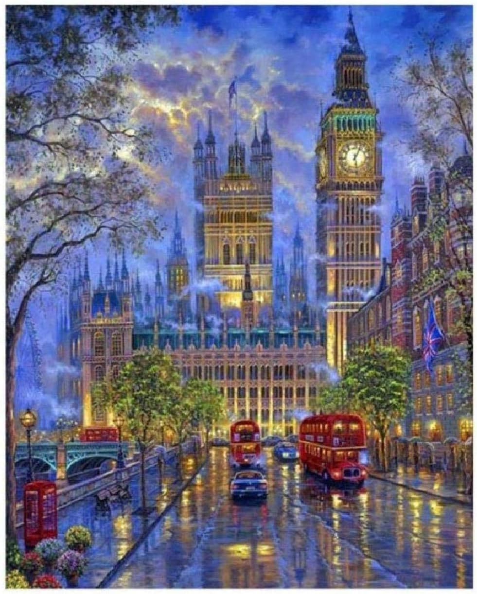 1000 Pieces of Adult Puzzle Wooden Jigsaw Classic 3D Jigsaw Shipment London Big Ben Scenery DIY Home Decoration
