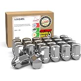Wheel Accessories Parts 24 Pcs M14x1.5 14x1.5 Thread OEM Style Lug Nuts 1.77" Long Chrome 7/8" 22mm Hex Fits Chevy Silverado GMC Sierra 1500 | Cadillac Escalade | GM 9596070 | 611-236
