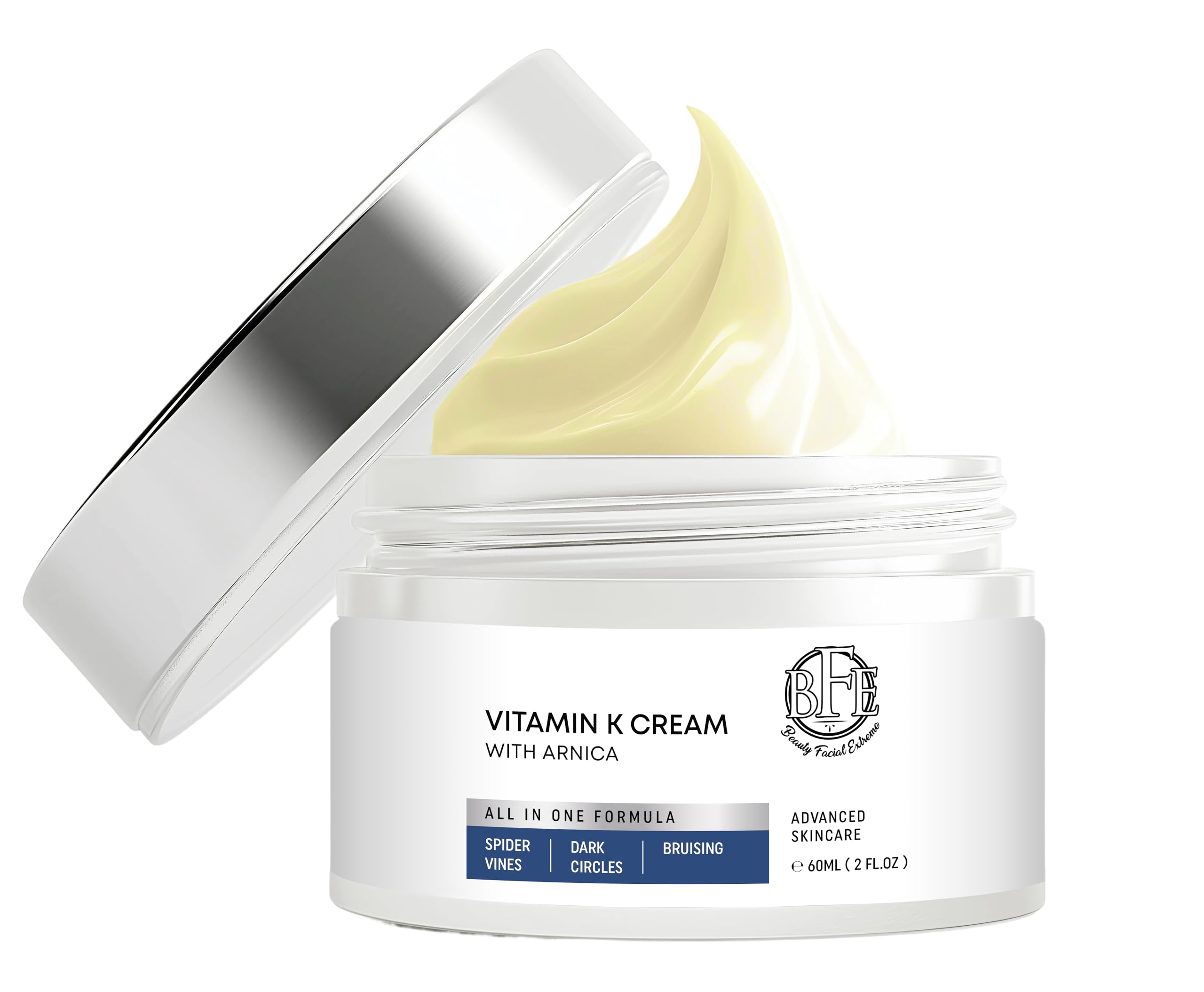 Vitamin K Cream- Moisturizing Bruise Healing Formula. Dark Spot Corrector for Bruising, Spider Veins & Broken Capillaries. Reduces Under Eye Dark Circles, Fine Lines, Puffiness, & Wrinkles