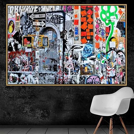 Amazon 抽象都市落書きストリートアートキャンバス絵画バンクシー壁アートポスターとプリント壁 写真リビングルーム保育園家の装飾60 90センチフレームなし ウォールステッカー オンライン通販 Amazon 抽象都市落書きストリートアートキャンバス絵画バンクシー壁アートポスターとプリント壁 写真リビングルーム保育園家の装飾60 90センチフレームなし ウォールステッカー オンライン通販