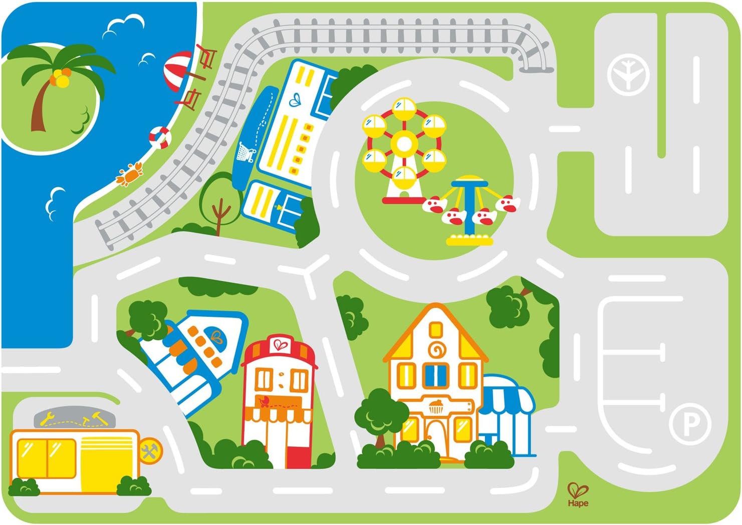 hape busy city playset