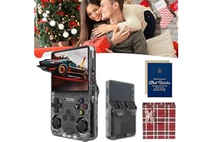 MYCHA RetroBoy - Retro Boy Game Console, 2025 New Generation Professional-Grade R36s Handheld Console with 20000+ Games, 3.5-Inch Color Screen, Dual 3D Joysticks, 640 * 480 Pixels (Black*128Gb)