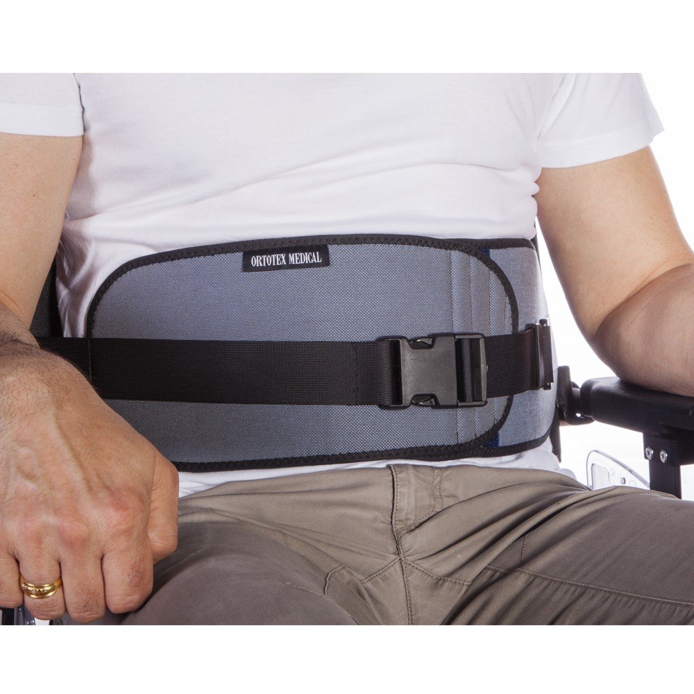 Open Abdominal Belt for Wheelchair, Chairs or Armchairs |for People with Tendency to Slide from The Seat | Adult Size (54-190 cm)