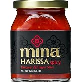 Mina Harissa Hot Sauce, Gourmet Moroccan Heat, Homestyle Spicy Red Chili Harissa Paste with Tangy Twist, 10 oz Harissa Sauce, Excite Your Senses with Mina Harissa Seasoning