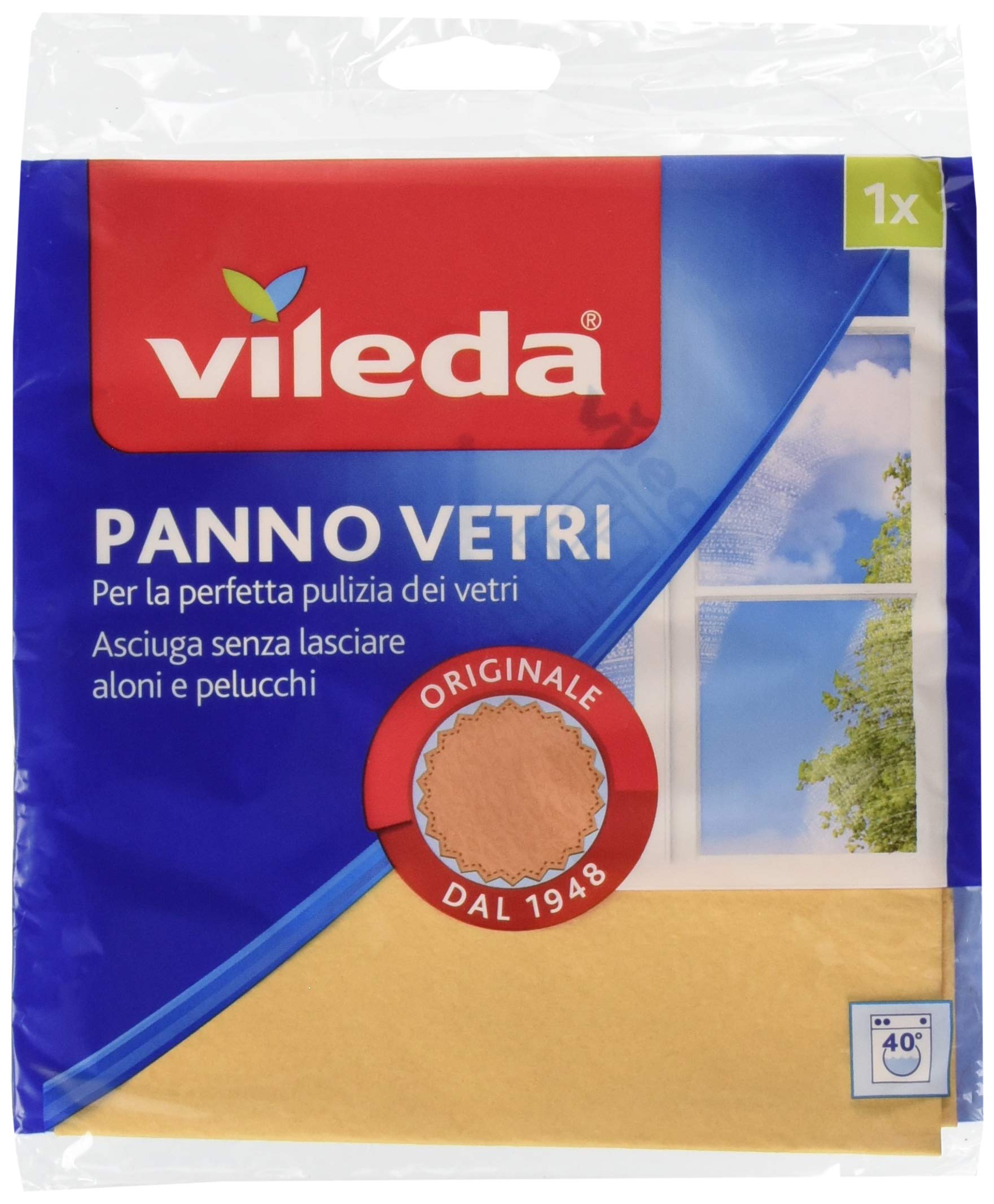 Vileda PANNO VETRI – balletas Multi-Purpose Cleaning, Pack of 1