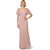 Amazon.com: Papell Studio Women's Sequin Embroidery Gown, Champagne, 4 :  Clothing, Shoes & Jewelry