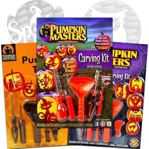 Pumpkin Masters Pumpkin Carving Kit with 12 Patterns & Tools Amazon.co