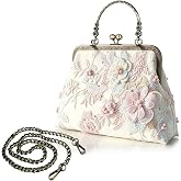 Abuyall Evening Bag Vintage Purse Kiss Lock Purses and Handbags for Women Formal