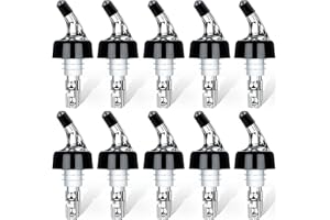 Automatic Measured Bottle Pourer Pack of 10-1 oz Quick Shot Spirit Measure Pourer Drinks Wine Cocktail Dispenser Home Bar Too