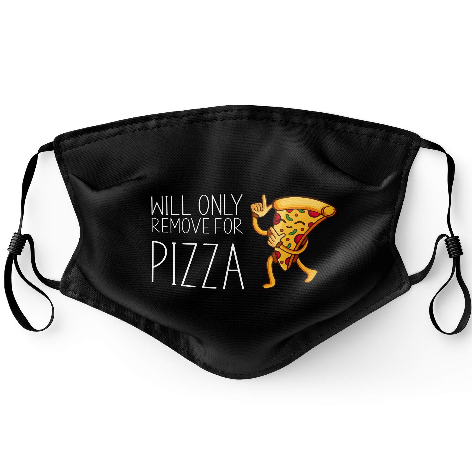 Primicity Funny Face Masks for Adults (Pizza mask + Filters) Reusable/Adjustable/Washable Funny masks - UK Seller