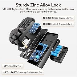 VCHOO Keyless Entry Door Lock Deadbolt with Handle