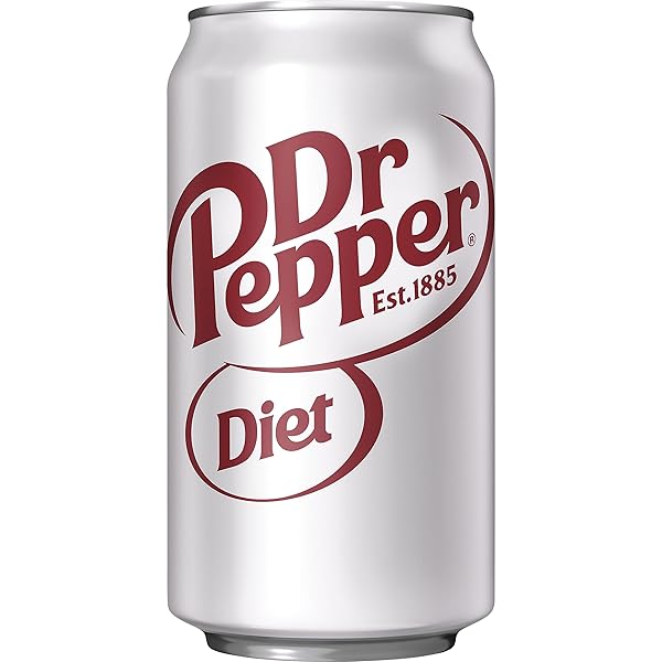 DIET DR PEPPER SODA, 12 FL OZ CANS, PACK OF 12