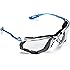 3M Safety Glasses, Virtua CCS Protective Eyewear 11872, Removable Foam Gasket, Clear Anti-Fog Lenses, Corded Ear Plug Control System