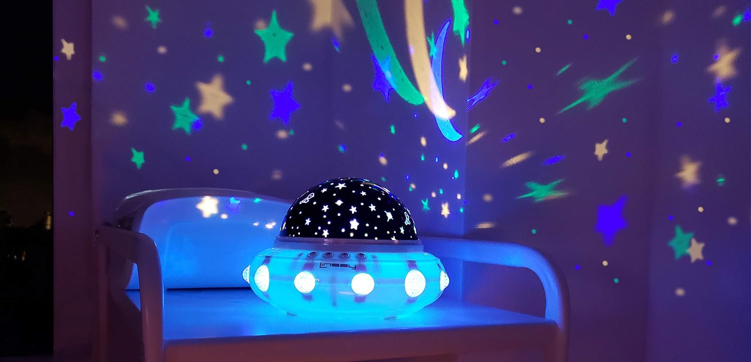 linsay kids smart led night light projector lamp