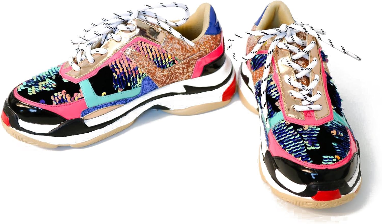 flagship chunky trainer in multi colour