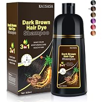 Amazon.com: Cosmpro Champú de tinte para el cabello natural marrón ...