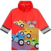 Puddle Play Kids Waterproof Hooded Rain Slicker – Lightweight Outwear Jacket in Fun Designs, Sizes 2-9 Years