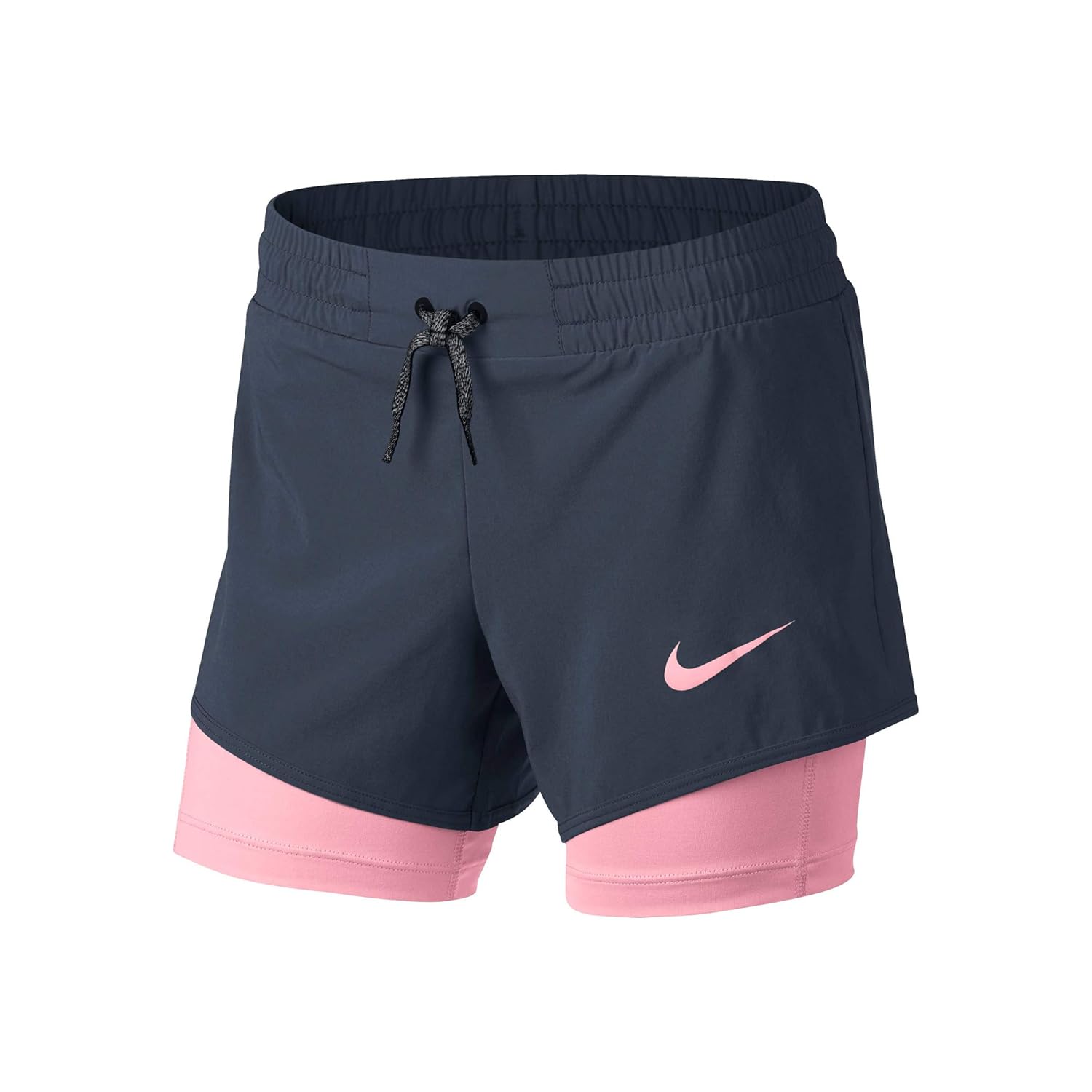 nike training 2 in 1 short in pink