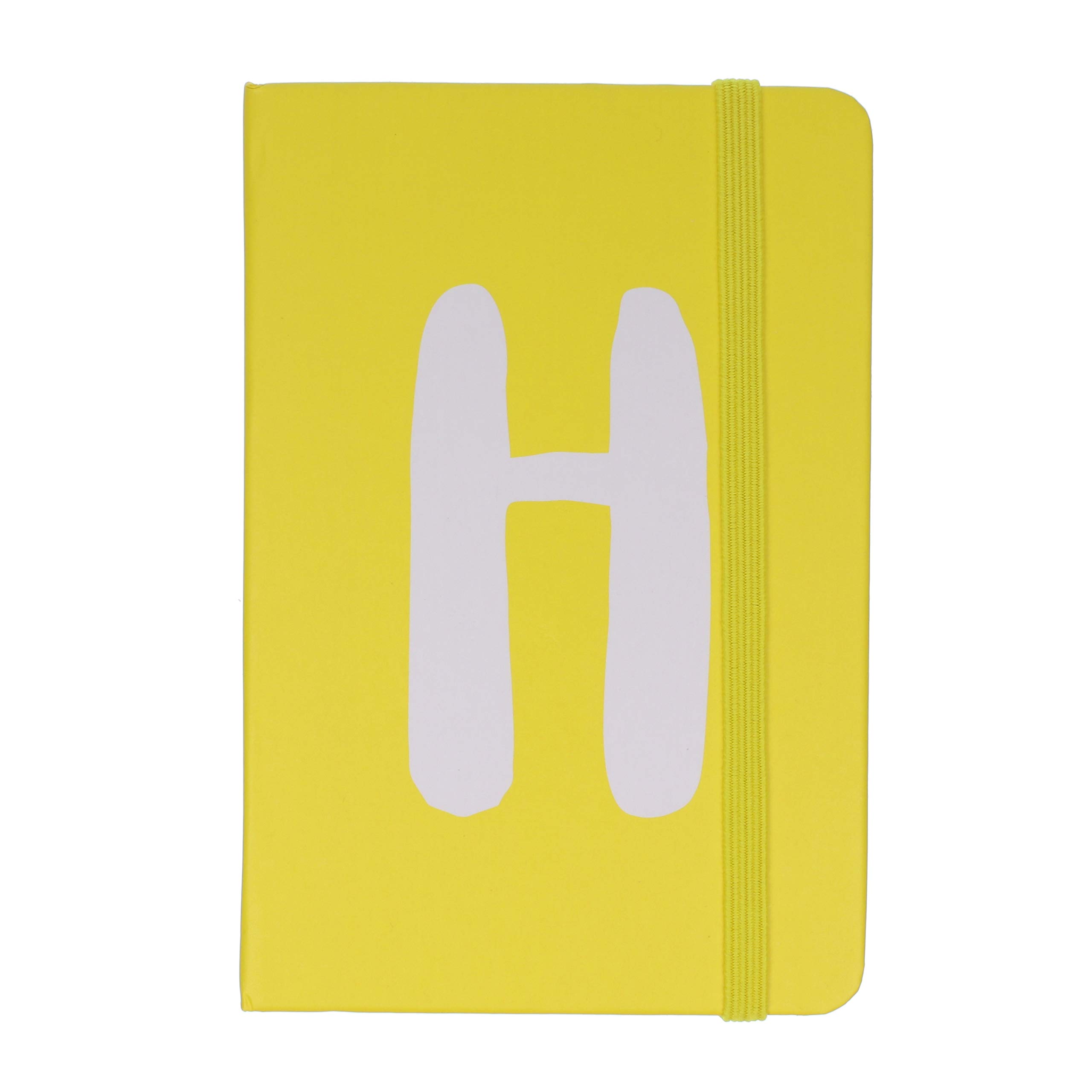 Personalised Monogram Initial A6 Hardback Ruled Pocket Notebook Letter H