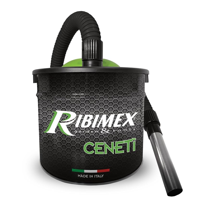 Ribimex Aspiracenere Elettrico Cenetì, con Filtro HEPA Lavabile