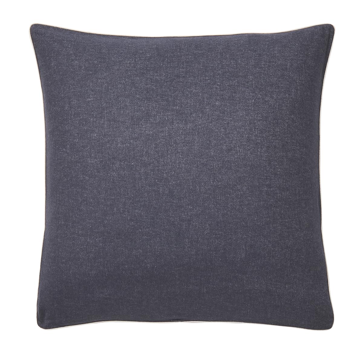 Chambray Cotton Flannel Pillowcase Plain Frisson 65 x 65 cm Essix — image 1