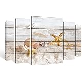 SUMGAR Paintings for Bedroom Starfish on Beach Holidays Vintage Decor Wall art for living room