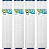 BLUEFLO Pool Filter Cartridge Replace for Pentair CCP520, PCC130-PAK4, Clean and Clear Plus 520, Unicel C-7472, Pleatco PCC130, FC-1978, R173578, 178585, 817-0143 (4 Pack)