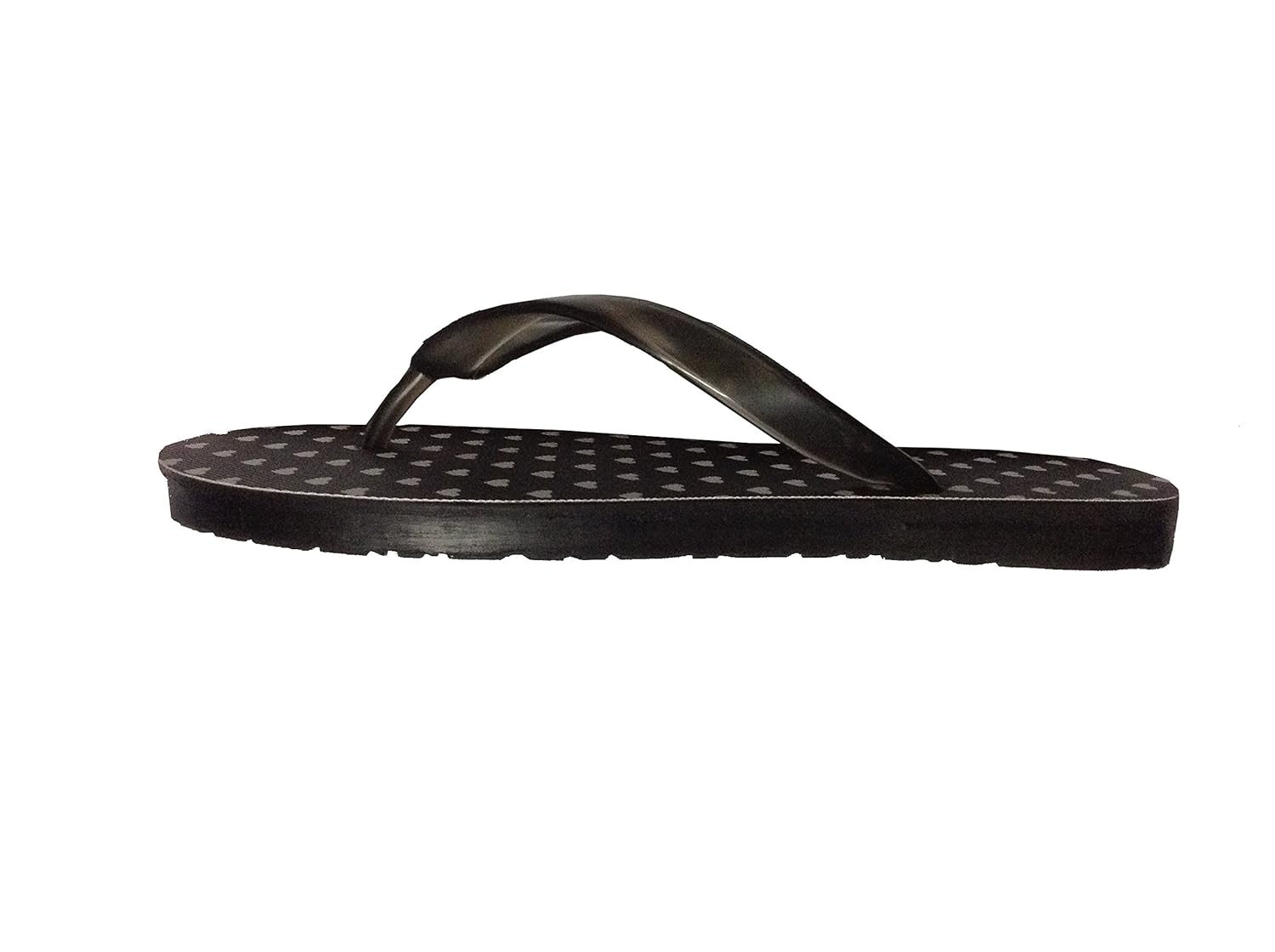 ccc non-skid poly-urethane flip flops bathroom slippers designer white hearts