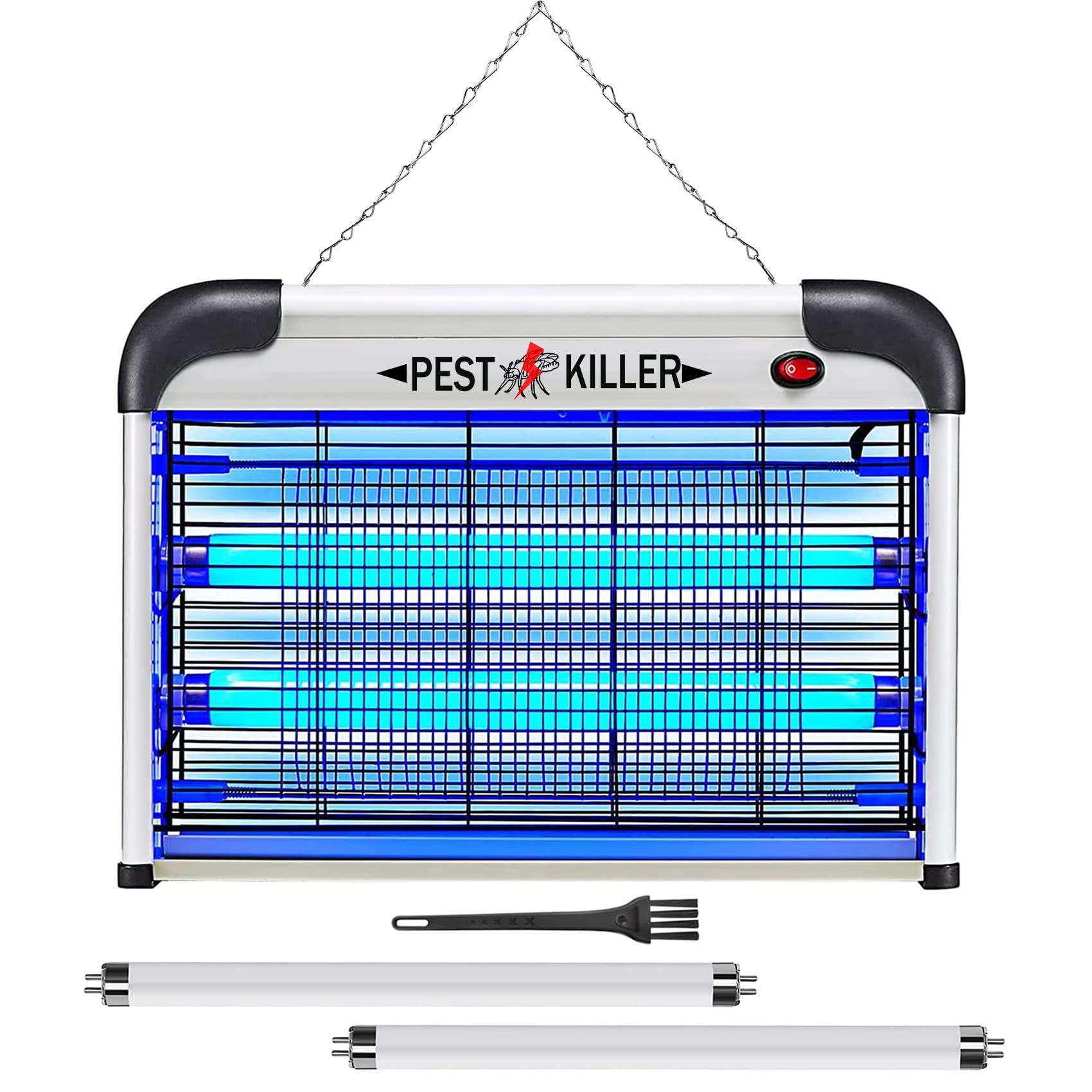Photo 1 of Indoor Bug Zapper Plug-in, Electric Mosquito Zapper Fly Killer, Powerful 20W Flying Insect Mosquito Repellent Lamp, Bug Light Trap Catcher for Gnat Fruit Fly Moth Pest Control w/ 2 Replacement Bulbs