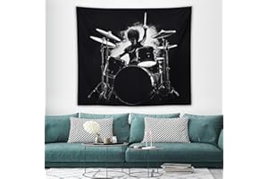 TKJMCSW Wall Tapestry 50"x60" Vintage Tapestry with Hanging Kits Aesthetic Poster Drummer Tapestries for Bedroom Decoration L