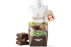 Sperri Organic Vegan Protein Drink – Complete Plant Based Meal Replacement Shake with Pea Protein & Hemp, High Protein Low Su