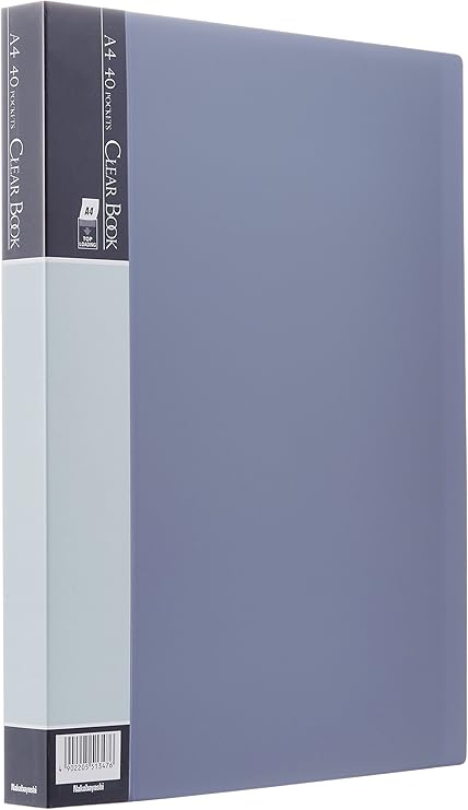 Amazon Co Jp ナカバヤシ クリアブック クリアファイルe 40ポケット ブルー Cbe 1033b 文房具 オフィス用品