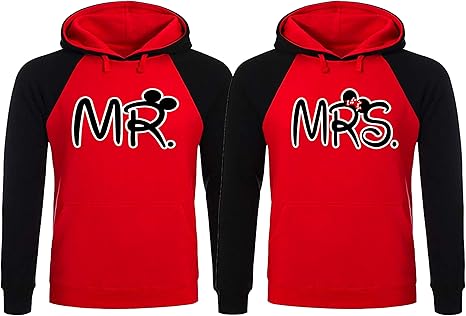 mr and mrs couple hoodies