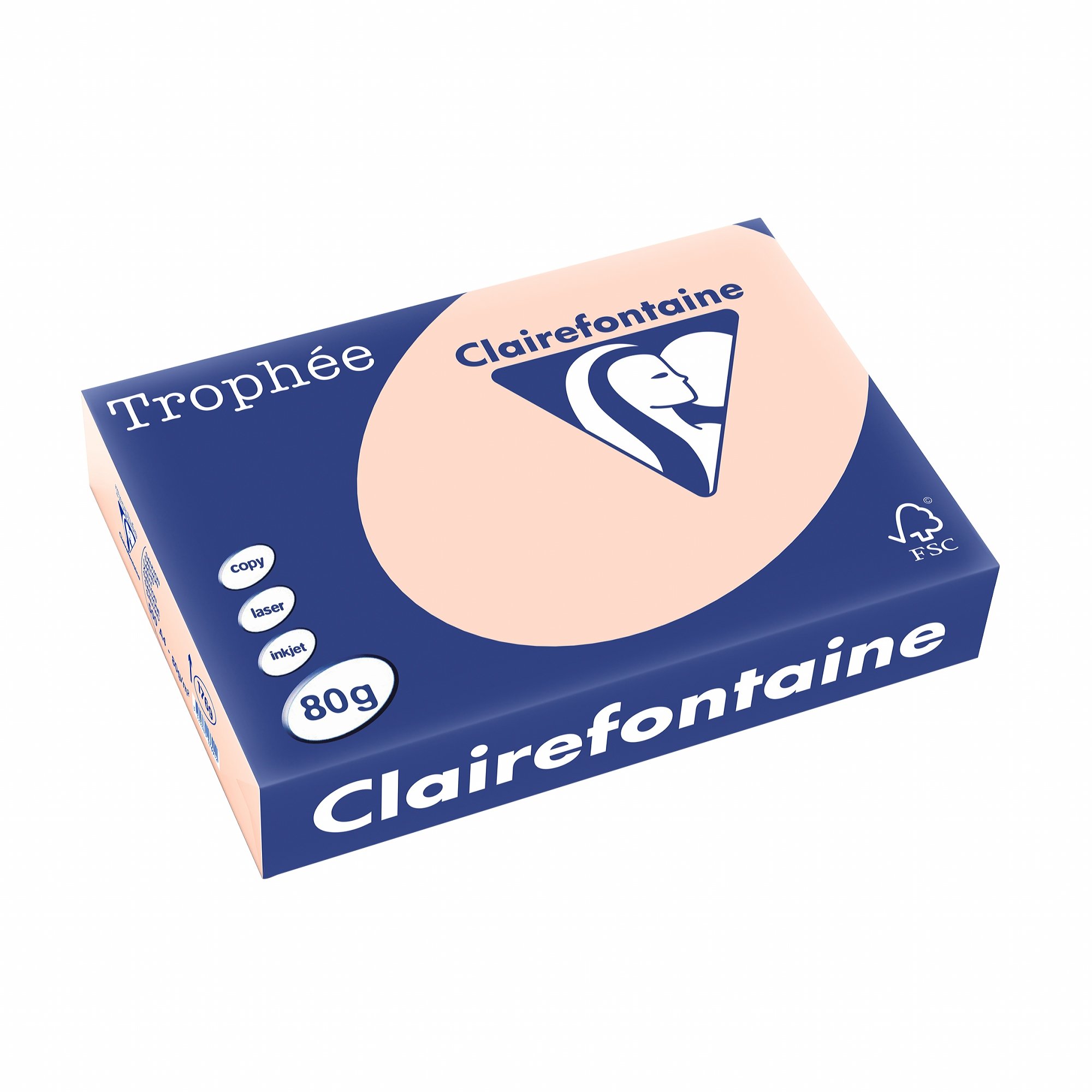Clairefontaine Trophee Colours Paper 80 gsm A4 Salmon 500 Sheets โ image 1