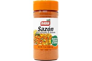 Badia Sazon with Coriander & Annatto Seasoning, 7 oz - Perfect Blend, Authentic Latin Flavor