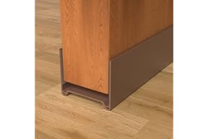 YYGCL Door Draft Stopper, Cuttable Under Door Seal, Strong Adhesive Draft Stopper for Bottom of Door for Exterior/Interior Doors 39” Length (Brown)