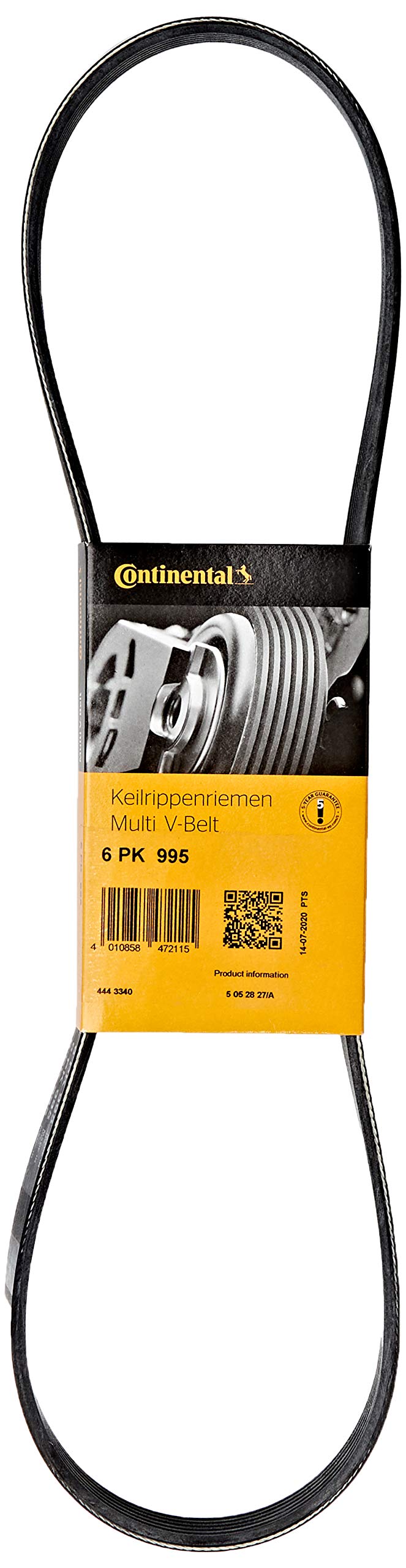 ContiTech 6PK995 V-ribbed belt.