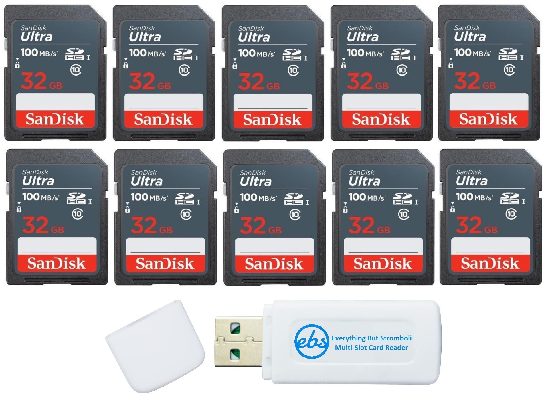 SanDisk 32GB Ultra SD Memory Card (10 Pack) SDHC