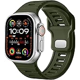 Odbeai Sport Band Compatible with Apple Watch Ultra 2 3/Ultra Band,Compatible with Apple Watch Bands for Men 49mm 46mm 45mm 44mm 42mm,Waterproof Silicone Strap for iWatch Bands All Series SE 11 10 9-1