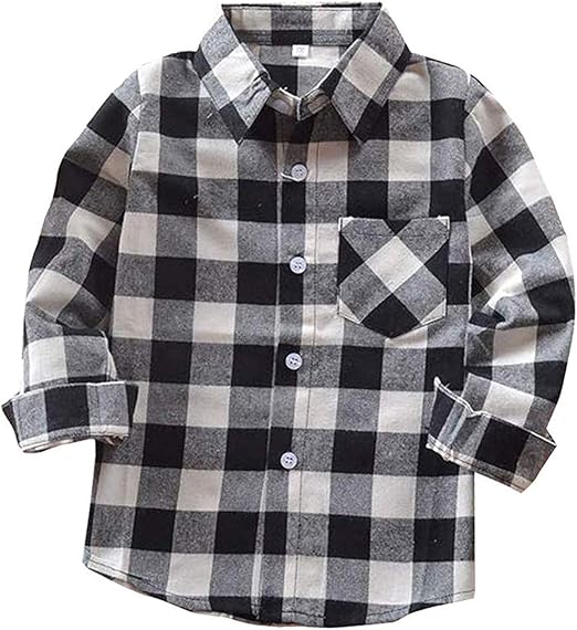 red and black plaid shirt for baby boy
