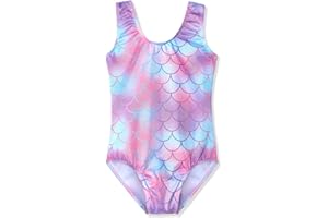 HOZIY Gymnastics Leotards for Girls Unicorn Pink Purple Sparkly Dancewear Activewear Quick Dry
