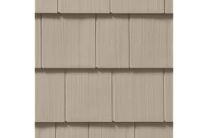 CERTAINTEED Cedar Impressions Double 7in. Straight Edge Perfection Shingles Siding (1/2 Square) Natural Clay